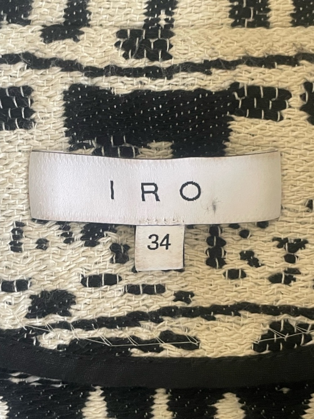 IRO Paris Aska Wrap Jacket Belted Textured Knit EU 34 - Picture 8 of 11